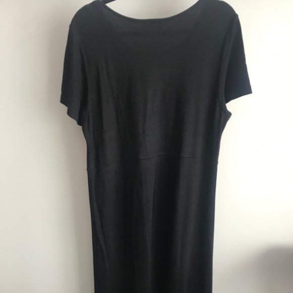 Talbots Dress L Black Long - Picture 4 of 5